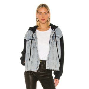Allsaints Milena Hooded Denim Jacket